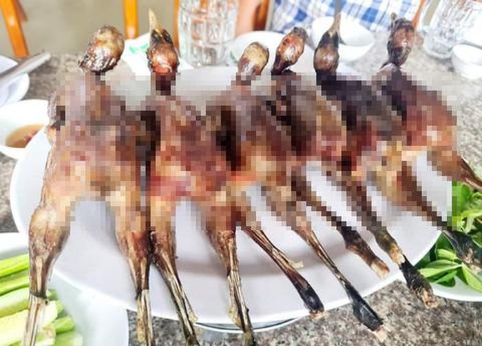 Gà nước bán trong quán nhậu B.S (huyện Tam Nông, tỉnh Đồng Tháp).