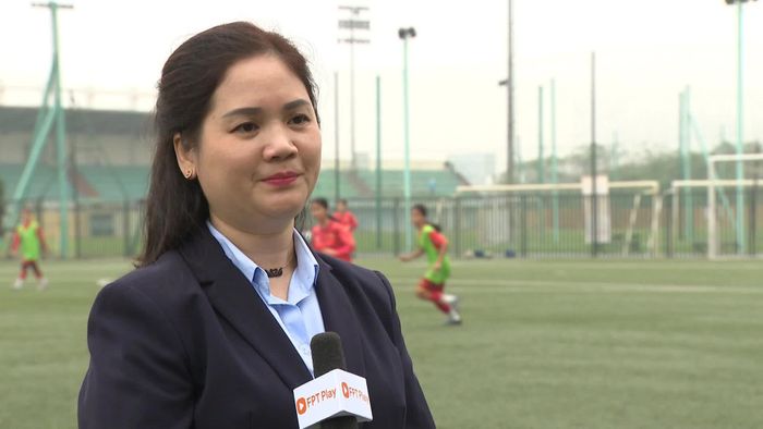 Bà Nguyễn Thanh Hà, Phó Tổng thư ký Liên đoàn bóng đá Việt Nam.Ảnh: VFF