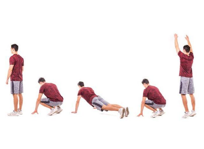 Chuỗi các động tác burpee đốt cháy calo, giảm mỡ toàn thân