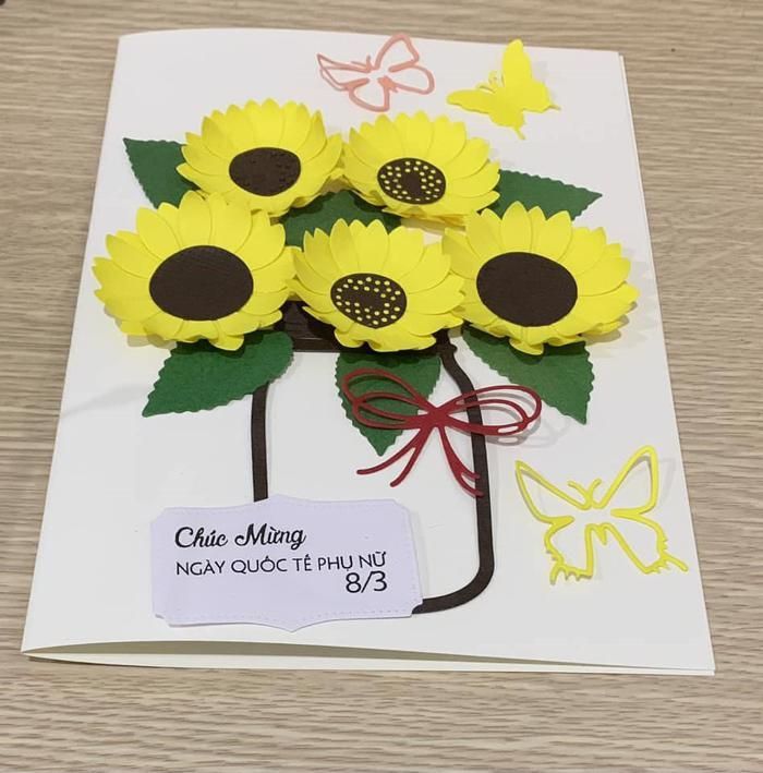 Những tấm thiệp handmade dành tặng ngày Quốc tế phụ nữ 8/3.
