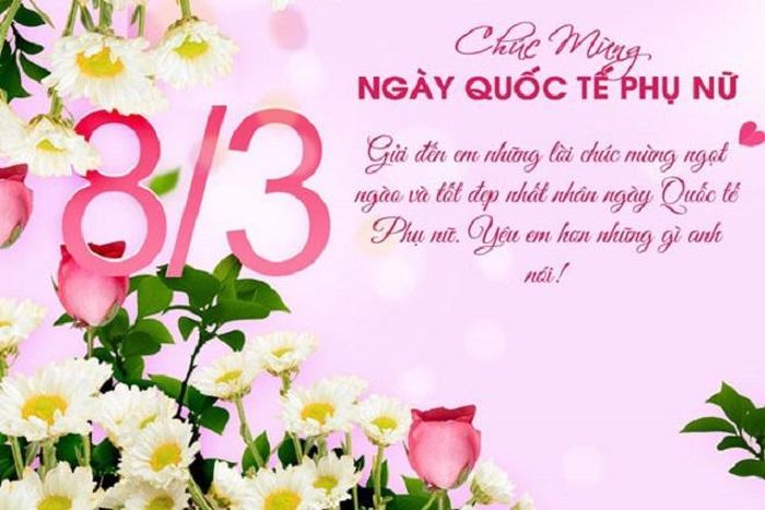 Những mẫu thiếp dành tặng cho người mình yêu nhân ngày Quốc tế Phụ nữ 8/3.
