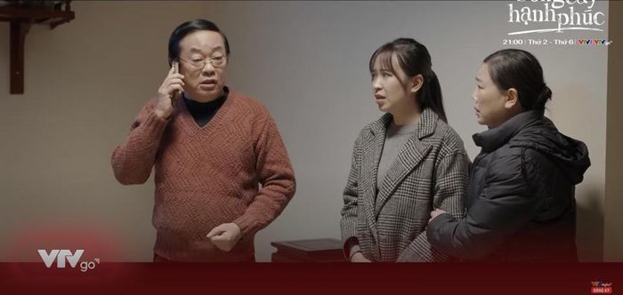Bố đẻ Son trách mắng gia đình thông gia. Ảnh: VTV.