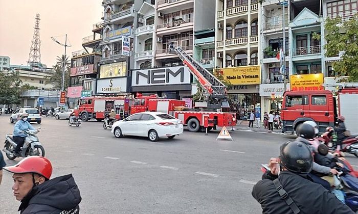 Hiện trường vụ cháy.