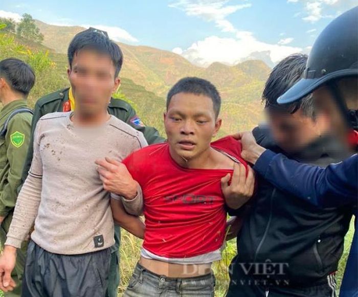 Đối tượng Lù Xuân Minh khi bị bắt.