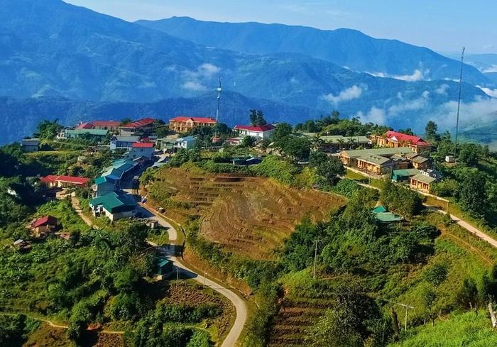 Trung tâm xã Thu Lũm, huyện Mường Tè, tỉnh Lai Châu.