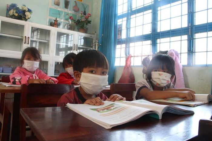 Học sinh Trường Tiểu học Sơn Lang.