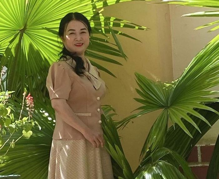 Cô Nguyễn Thị Phượng - Hiệu trưởng Trường Tiểu học Sơn Lang, huyện Kbang, tỉnh Gia Lai.