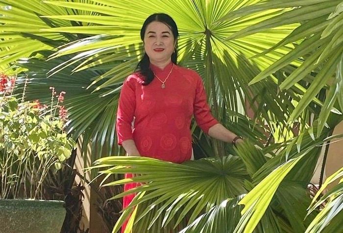 Cô Nguyễn Thị Phượng, Hiệu trưởng Trường Tiểu học Sơn Lang, huyện Kbang, tỉnh Gia Lai.