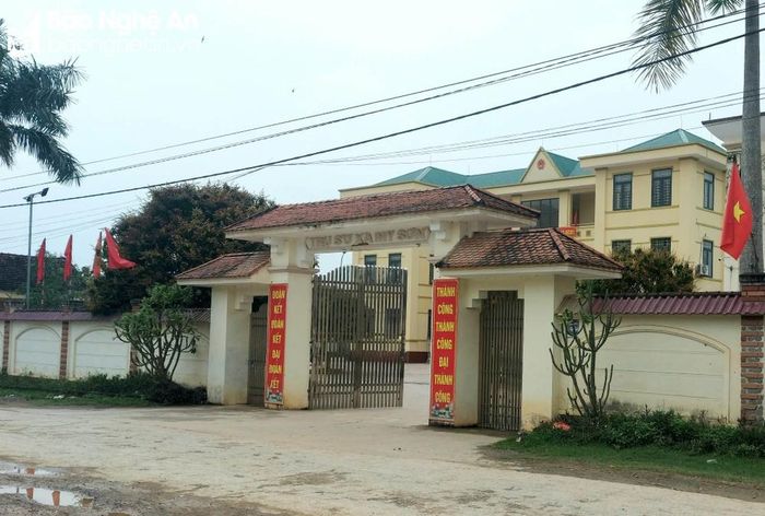 Trụ sở làm việc của xã Mỹ Sơn, huyện Đô Lương. Ảnh: Nhật Lân