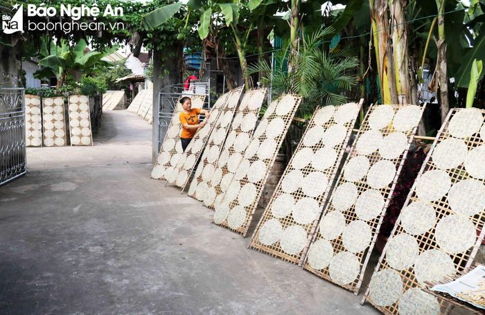 Nghề bún bánh phải qua nhiều công đoạn, dù phải thức khuya dậy sớm, "một nắng hai sương" vừa làm nghề, vừa chạy chợ, nhưng chị em vẫn đảm đang phát huy, lưu giữ được nghề truyền thống. Ảnh: Huy Thư