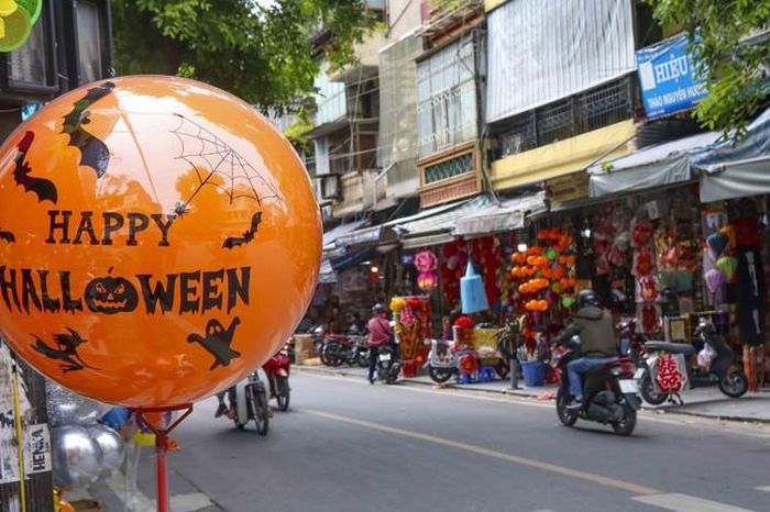 Không khí Halloween 2021 tại Hà Nội. Ảnh: TTXVN