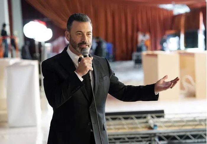 Jimmy Kimmel, người dẫn chương trình lễ trao giải Oscar lần thứ 95 (Ảnh AP/Chris Pizzello)