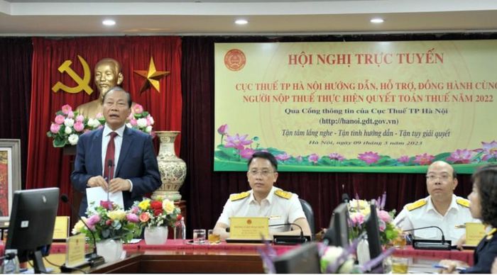 Ông Hoàng Quang Phòng - Phó Chủ tịch Liên đoàn Thương mại và Công nghiệp Việt Nam phát biểu tại hội nghị.