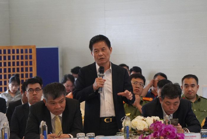 Ông Nguyễn Quốc Kỳ, Chủ tịch HĐQT Vietravel Corporation phát biểu tại hội thảo.