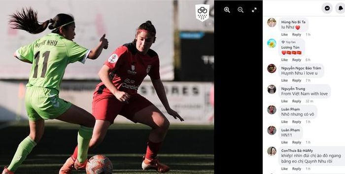 Vô số bình luận khích lệ Huỳnh Như và Lank FC