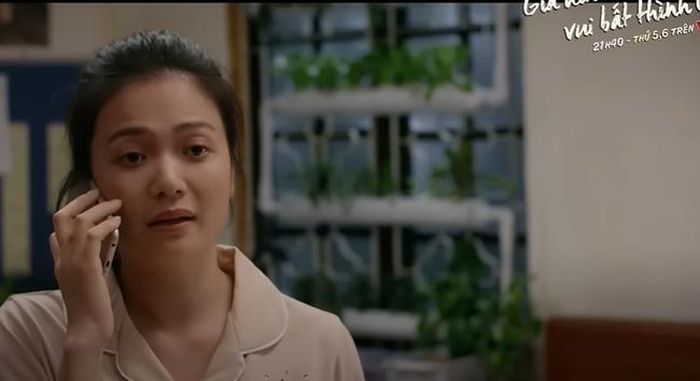 Phương nói chuyện với chồng về việc mừng đám cưới em út cũng như can thiệp y học trong dự định có con - Ảnh: chụp màn hình