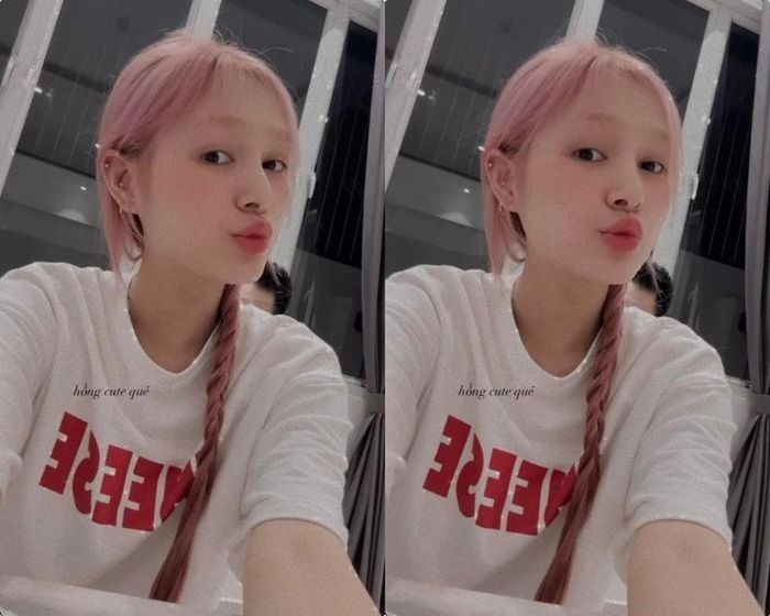 Tuy nhiên, vì độ dày của lông mày không bì được với tóc nên với màu hồng nhạt ấy, dường như phần mày đã biến mất.