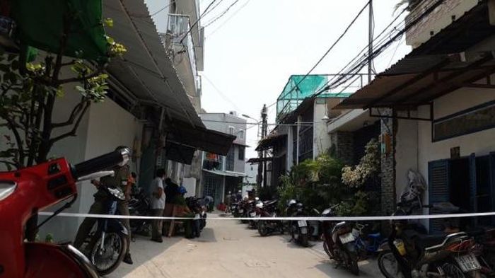 Công an phong tỏa hiện trường.