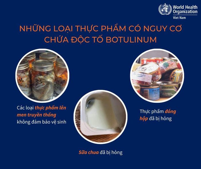Infographic_Thực phẩm có nguy cơ gây ra ngộ độc Botulinum.