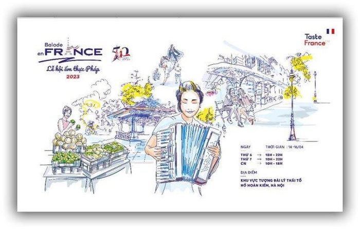 Poster của chương trình Balade en France 2023