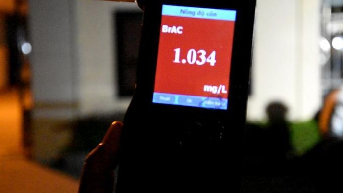 Một trường hợp vi phạm nồng độ cồn ở mức cao nhất