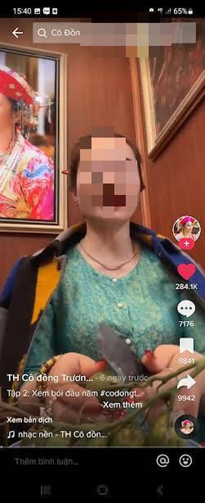 Nội dung truyền bá mê tín dị đoan trên TikTok.
