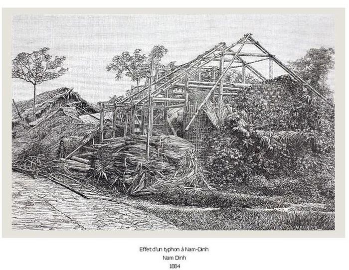 Bức ảnh sớm nhất về hậu quả bão ở Nam Định năm 1884