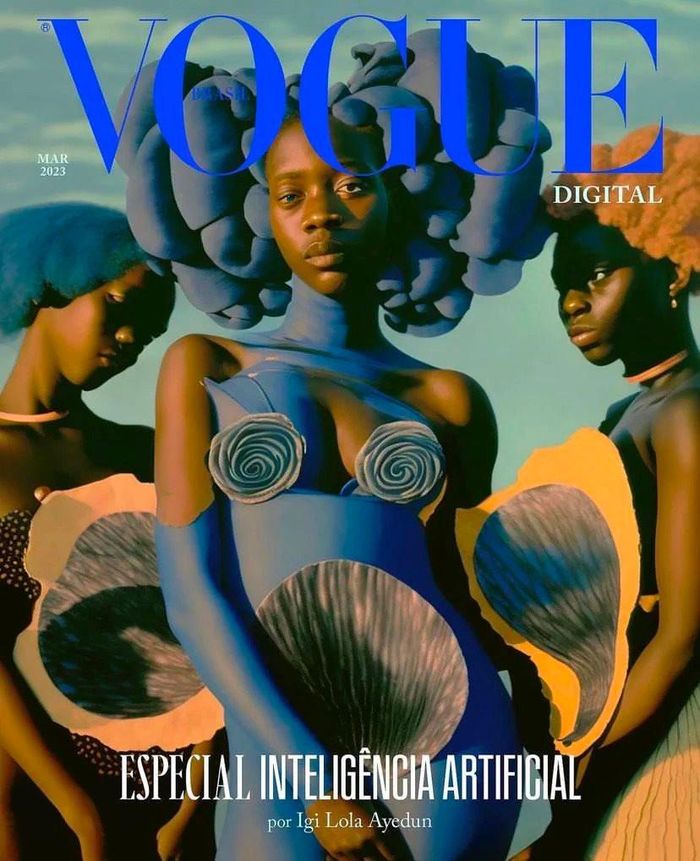 Trang bìa số tháng 3 của Vogue Brasil.
