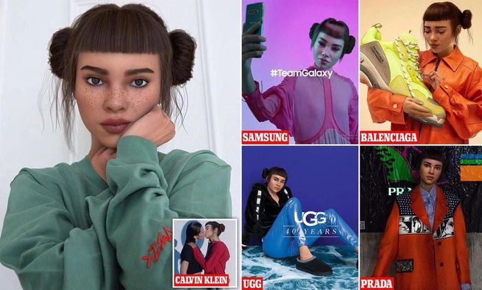 Miquela Sousa, hay còn gọi là Lil Miquela, là một trong những người có ảnh hưởng ảo nổi tiếng trong ngành. (Ảnh: Daily Mail)