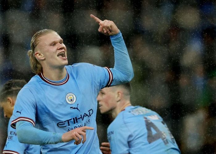 Haaland có phong độ cao trước thềm tứ kết Champions League gặp Bayern Munich. Ảnh: Reuters.