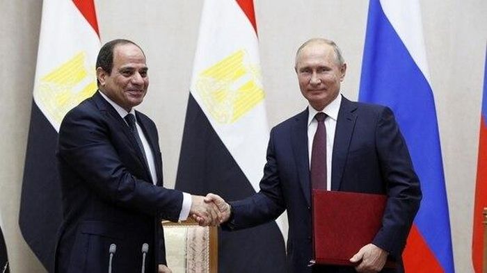 Tổng thống Ai Cập Abdel Fattah El-Sisi và Tổng thống Nga Vladimir Putin. (Ảnh: Izvestia)