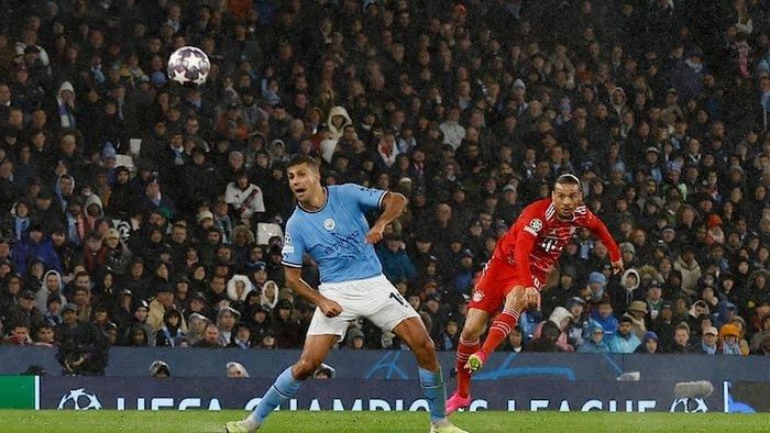  Man City chơi chắc chắn trước Bayern. Ảnh: Reuters. 