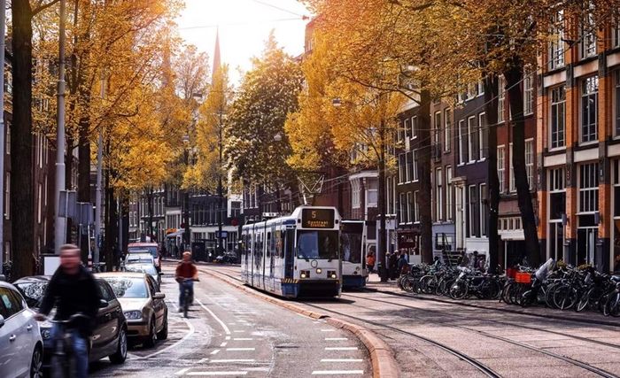 Giao thông công cộng ở Amsterdam, Hà Lan. Ảnh: Adobe Stock