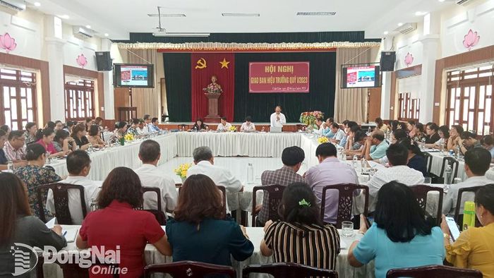 Quang cảnh hội nghị giao ban