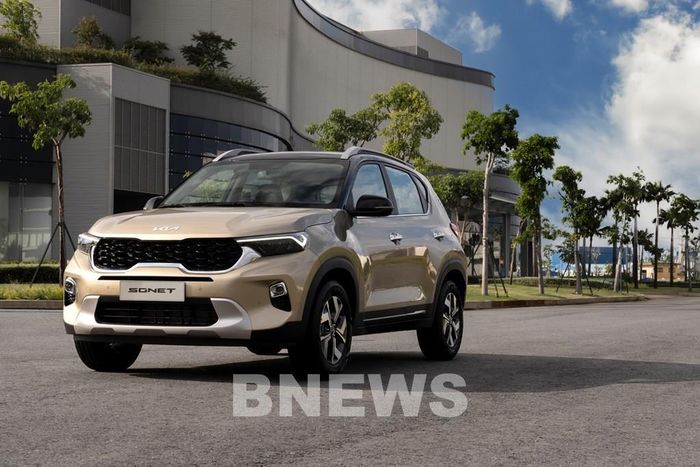 Kia Sonet có doanh số bán hàng 1.012 xe, bất ngờ lọt vào Top 10 ô tô bán chạy nhất Việt Nam tháng 3 vừa qua. Ảnh: BNEWS/TTXVN phát