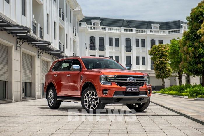 Với doanh số bán 1.088 xe, Ford Everest bất ngờ lọt vào Top 10 ô tô bán chạy nhất Việt Nam tháng 3/2023. Ảnh: BNEWS/TTXVN phát