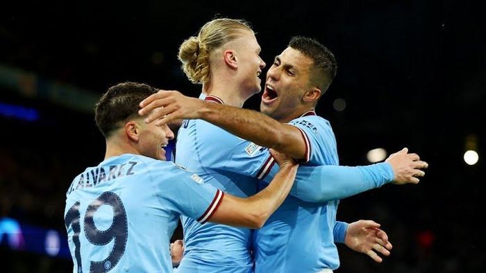  Man City đang tiến những bước vững chắc mùa này. Ảnh: Reuters. 