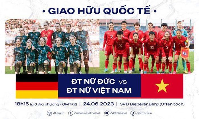 Tuyển nữ Việt Nam đá giao hữu với Đức