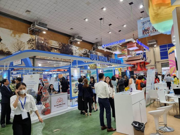 Gian hàng quảng bá du lịch Bình Định tại Hội chợ Du lịch quốc tế VITM 2023.
