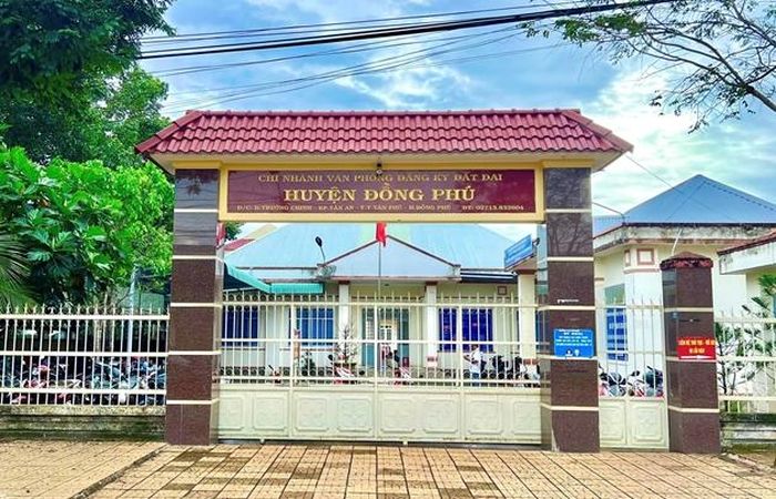 Chi nhánh Văn phòng Đăng ký đất đai huyện Đồng Phú