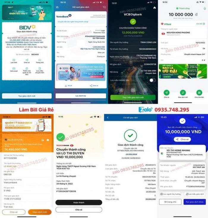 Những hóa đơn giả như thật được rao công khai trên mạng xã hội.