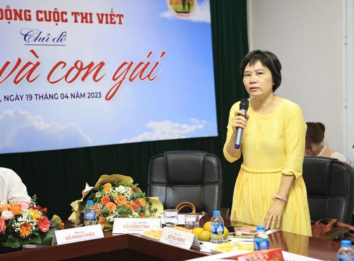 Nhà báo Đỗ Thu Hằng - Trưởng Ban nghiệp vụ Hội Nhà báo Việt Nam.