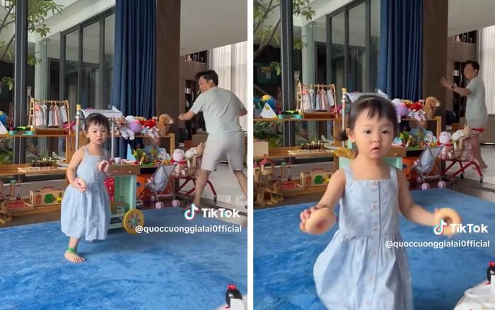 Suchin hoảng loạn chạy về phía mẹ.