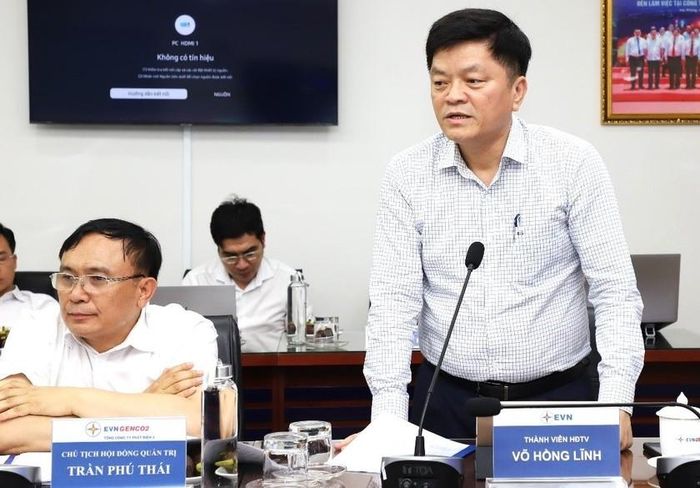 Ông Võ Hồng Lĩnh - Thành viên HĐTV EVN đề nghị EVNGENCO2 tiếp tục quản lý hiệu quả dòng tiền để đảm bảo kế hoạch tài chính năm 2023