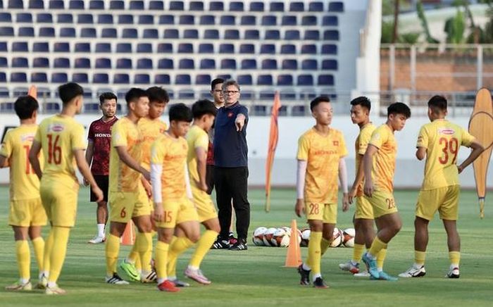 Singapore đánh giá cao U22 Việt Nam. ảnh VFF