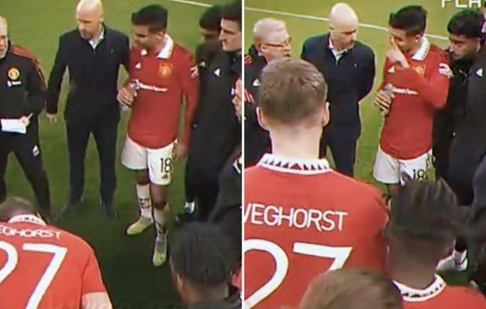 Casemiro ra dấu tay xung phong đá quả 11m đầu tiên cho MU