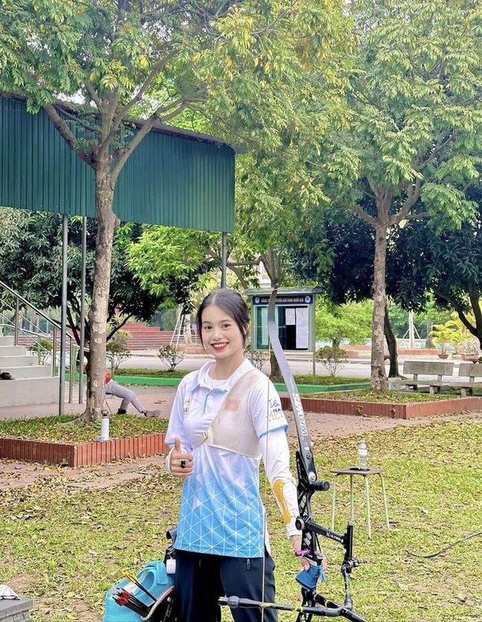 Ánh Nguyệt bắn cung lỡ cơ hội đổi màu huy chương ở kỳ đại hội thể thao (Ảnh: FBNV)