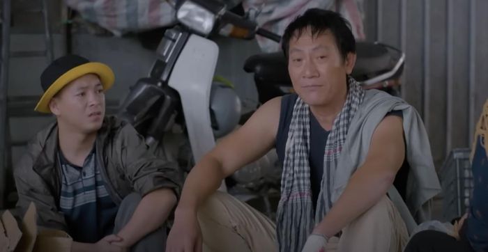 Lưu (NSƯT Hoàng Hải) khẳng định Luyến (Thanh Hương) vô tội. Ảnh: CMH.