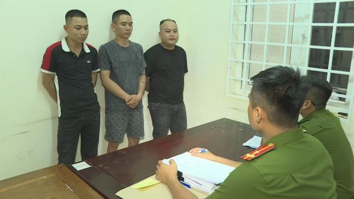 3 đối tượng cho vay “cắt cổ” bị Cơ quan Công an tạm giữ.