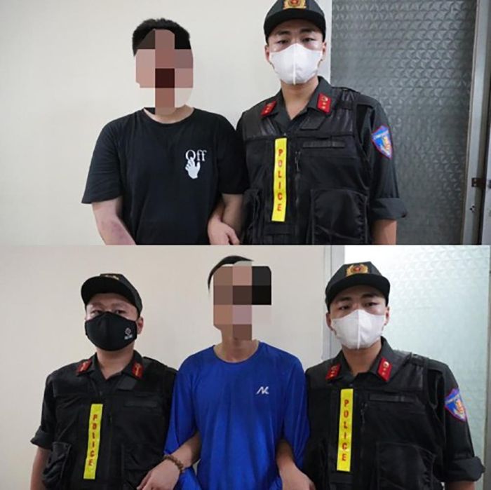 Một số đối tượng bị bắt giữ. Ảnh: CA TP.HCM